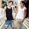 Amanda49 Comfortable and Simple Round Neckline Including Cotton Strander Vest For Men