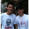 Amanda49 Stylish Round Neckline Ghost Pattern Cotton T-Shirt For Men