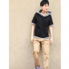 Amanda49 Fashionable British Style Short Sleeves Cotton T-Shirt For Men