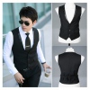 Amanda49 Well Tailored Satin Edge Single-Breasted Waistcoat For Men