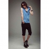 Amanda49 Fashion and Unique Style Western Feel Flag Pattern Design Sleeveless Shirt For Man