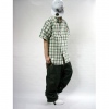 Amanda49 Hip Hop Style Street Fashion Loose Short Sleeve Cotton Shirt