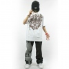 Amanda49 Hip Hop Style Street Fashion Cool Printing Round Neckline Elastic Cotton Short Sleeve T-Shirt