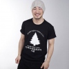 Amanda49 Stylish and Cotton Design T-Shirt Password Short Sleeve - Black