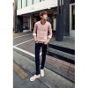 Amanda49 New Arrival Corean Fashion and Casual Style Laconic and Mix-Matched Slim Jeans For Man