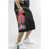 Amanda49 Hip Hop Style Street Fashion Casual Loose Hand Pattern Middle Pants