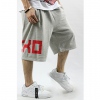 Amanda49 Cool Hip Hop Style Street Dancing Feel Letter Pattern Loose Middle Pants