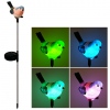 Amanda49 CIS-42151 Cute Bird Polyresin LED Color-changing Solar Lamp for Garden Lawn