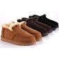 Men's Matte Leather Tendon Soles Ankle Snow Boots Warm Shoes
