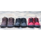 Men's Matte Leather Lace-up Ankle Round Snow Boots