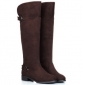 Western Style Matte Leather Fashion Thick Plush Flat Bottom Thigh High Boots