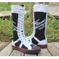 College of Fashion Features Canvas Flat Knee High Boots