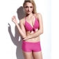 Women Thin Mold Cup Red Full Cup Bikini Style Sexy Lingerie