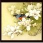 Frameless Flowers and Birds Hand-painted Colorful Bright Oil Painting