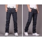 Men's Korean Slim Straight Legs Draped Jeans