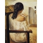 The Window to Sit Abstract on Canvas Painting Frameless Oil Painting