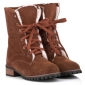 Women's Handsome Warm Non-slip Soles Matte Leather Ankle Boots