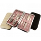 Portable Stainless Steel Nail Clippers Set Pink Beauty Nail Tools