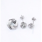 Pure Silver Platinum-plated Accessories Fashionable Jewelry Sets Pendant&Ear Pin