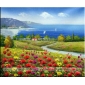 Frameless Abstract on Canvas Painting Rural Scenery Series Hand-painted Oil Painting
