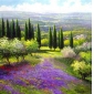 Lavender - Whisper Pure Hand-painted Framed Pastoral Landscapes Oil Painting