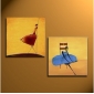 Bedroom Portraits Abstract on Canvas Painting Frameless Pure Hand-painted Oil Painting
