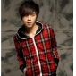 Male Plaid Coat Twoway Hooded Jacket Fall&Winter Items