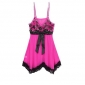 Sexy Skirt Suit Transparent Tulle Lace V-neck Sexy Underwear