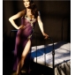Purple Skirt Suit Transparent Halter Sexy Underwear