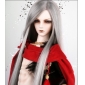 Long Straight Silver Doll Wig