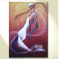 Pure Hand-painted Frameless Girl Modern European Abstract Figure Oil Paintings