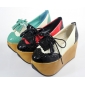 Women's New Platform Shoes Sweet Tassel Clogs PU Leather Shoes