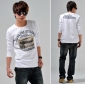 Men's Fashionable Top Wear Korean Style Long-sleeved T-shirt