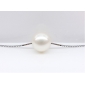 Ladies Noble Mini Silber_chain Nature Pearl Necklace