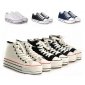 Women's Fashion Thickening Bottom Leisure Pure Color Canvas Platform Shoes