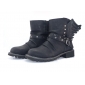 Women's Europe America Bind Belt Rivets Wings Ankle Boots