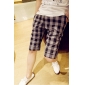 Men's British Style Comfortable Summer Grid Leisure Shorts