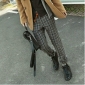 Men's British Style Plaid Slim Fit Leisure Trousers Pants