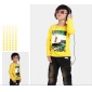 Boys' Long Sleeve Round Neck T-Shirts (Landscape Pattern)
