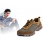 Men's Breathable Mesh Genuine Leather Soft Bottom Comfort Walking Shoes