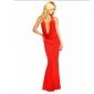 Women's Noble Backless V-neck Ball Dresses