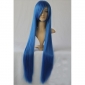 Blue Straight Full Lace Cosplay Wigs