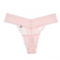 Women Sexy Lace G-string Pink Panties