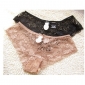 Women Sexy Super-soft Lace Large Flowers Transparent Elasticity Panties