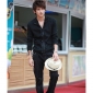 Men's Slim Zipper Stand-up Collar Korea Coat