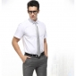 Business Leisure Mature Short Sleeve White Shirts for Men