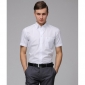 Business Loose Short Sleeve White Shirts for Men