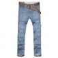 Men's Summer Ultra-thin Straight Legs Light Blue Jeans