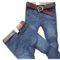 Men's Summer Ultra-thin Casual Comfortable Straight Legs Light Blue Jeans