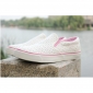 Women Spring Korea Lazy Elastic Canvas Dot Casual Shoes